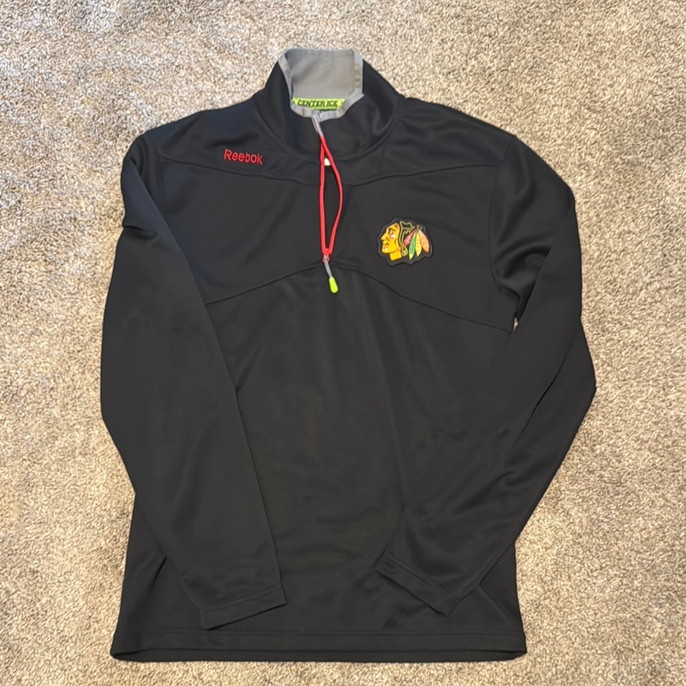 Reebok Black Quarter-Zip Pullover